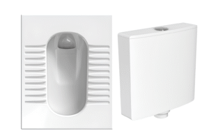 Squat Toilet with Cistern Set