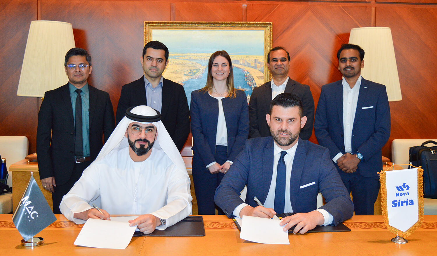 Mac Al Gurg is pleased to announce the successful signing of a distribution agreement with Nova Siria srl, marking a significant step in expanding our product availability across the United Arab Emirates.